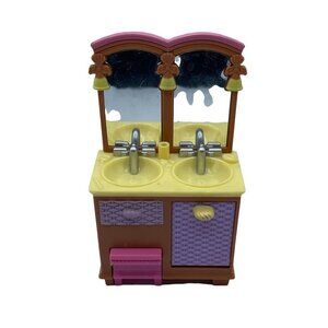 Fisher Price Loving Family Dollhouse Bathroom Vanity Double Sink